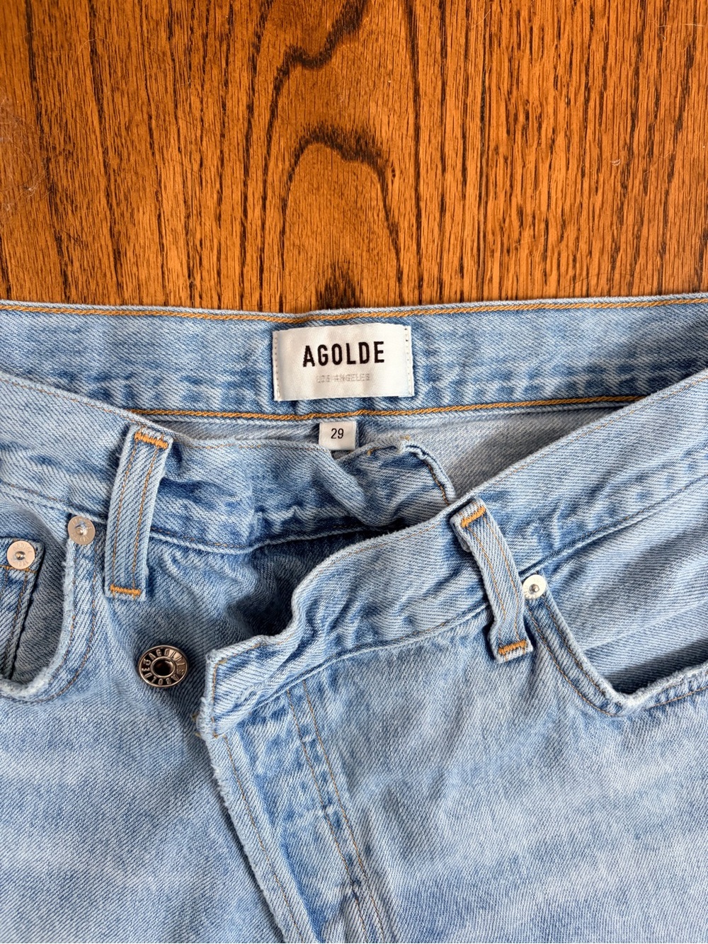 Agolde Light Wash High-Rise Jeans